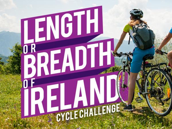 Length or breadth of Ireland cycle challenege