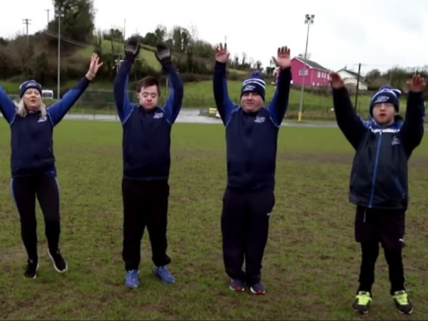 Breffni Blues club celebrate completing their challenge