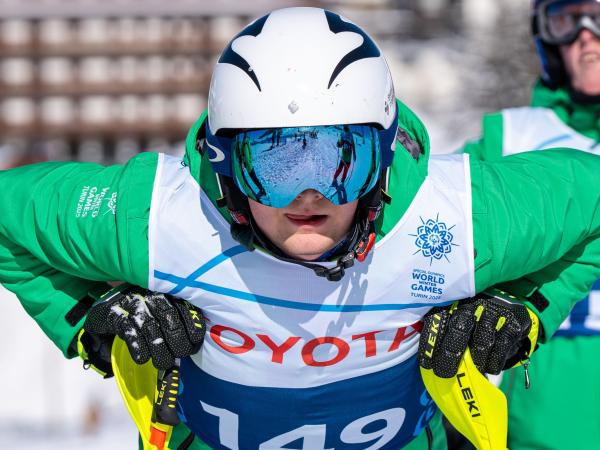 caolan mcconville alpine skiing skier ski slope WWG World Winter Games Turin 2025
