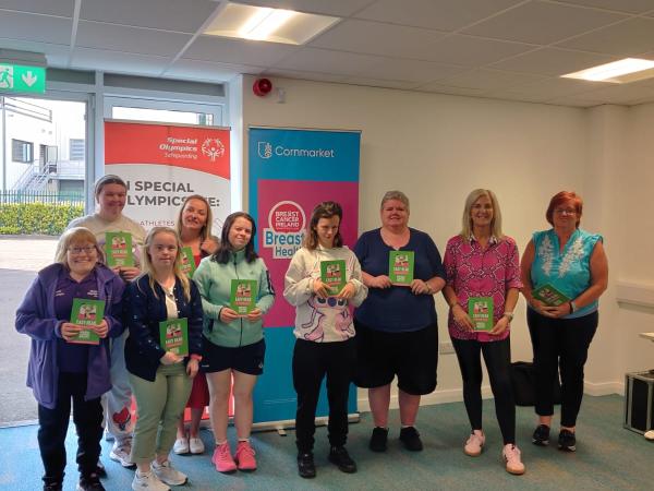 On 21st May, Special Olympics Munster athletes, volunteers and parents attended a workshop with Breast Cancer Ireland, ran by Outreach Co-Ordinator Juliette O'Connell.