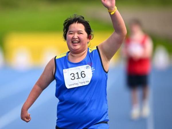 Leinster athletics athlete Trang Mai Lenehan at Day 2 of the 2026 Ireland Summer Games