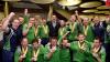 Niall Quinn with Team Irelands footballers