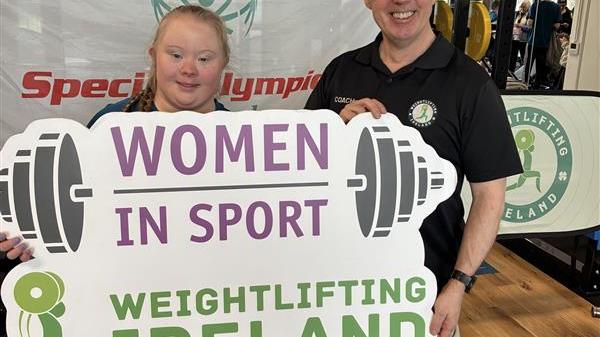  This image shows Trixie and Peter Carroll Weight Lifting Final Session.