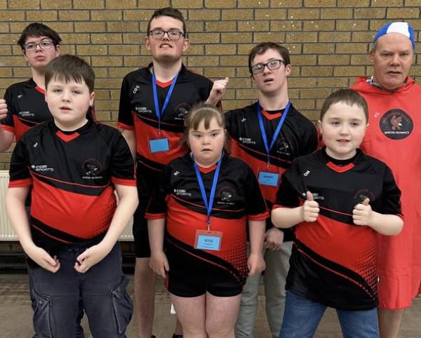 Swimming Meet Galway - Team Photo - With ribbons and smiles