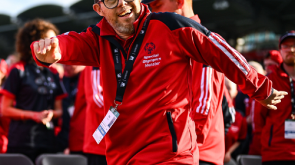 Paul Kirrane dancing at Opening Ceremony of the 2026 Ireland Games