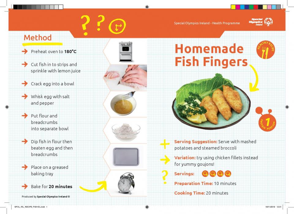 Homemade fish fingers recipe