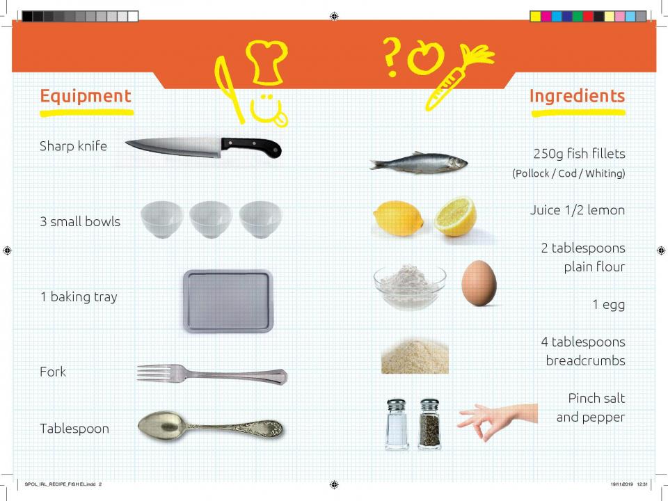 Homemade fish fingers: what you need