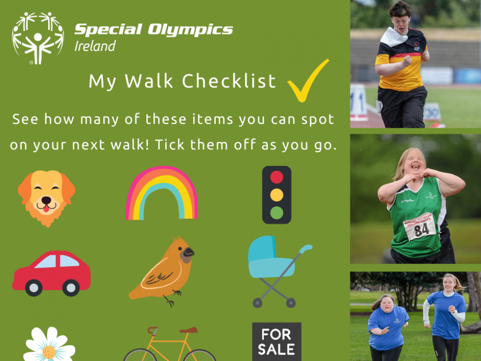 Walking checklist