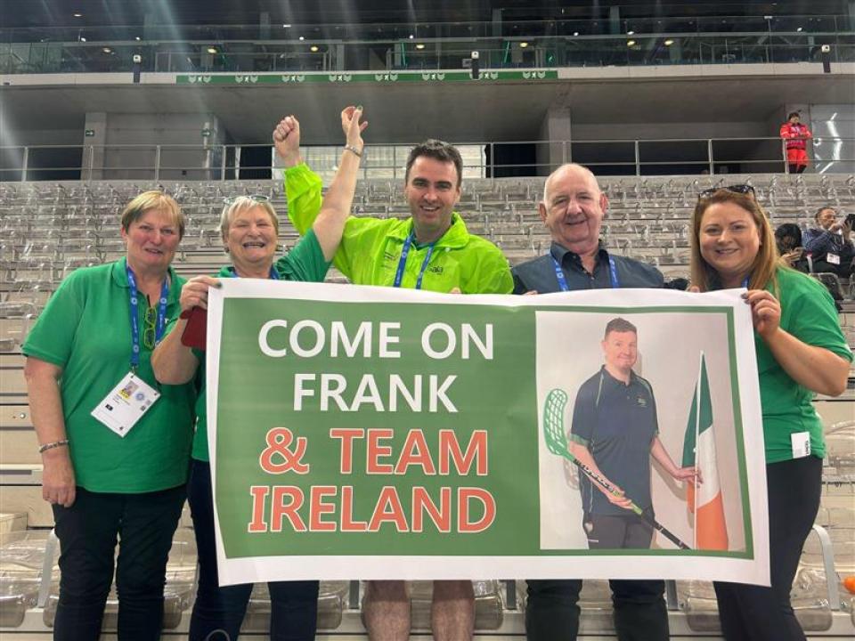 frank o dwyer floorball day 3 team ireland world winter games turin 2025