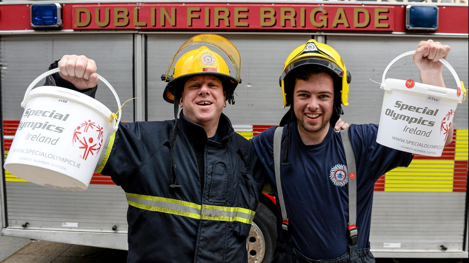 Collection day with Dublin Fire Brigade