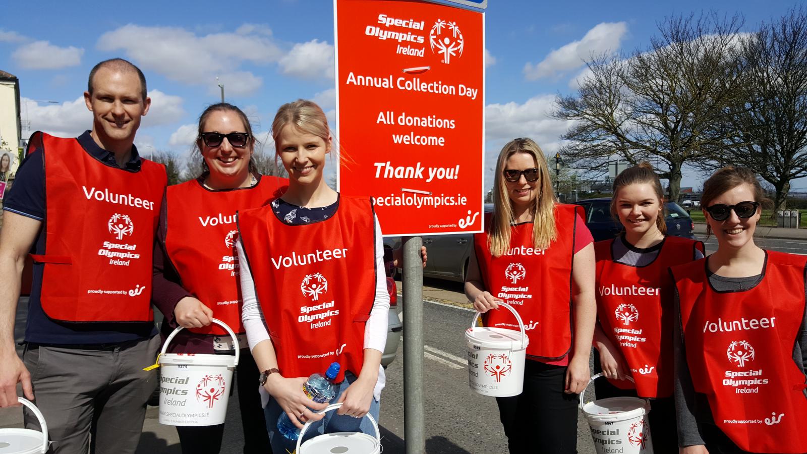 volunteers enjoying Collection Day