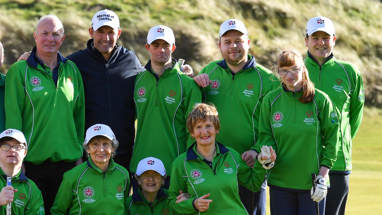 Padraig Harrigtn meets Team Ireland golfers in the lead up to the 2019 World Summer Games