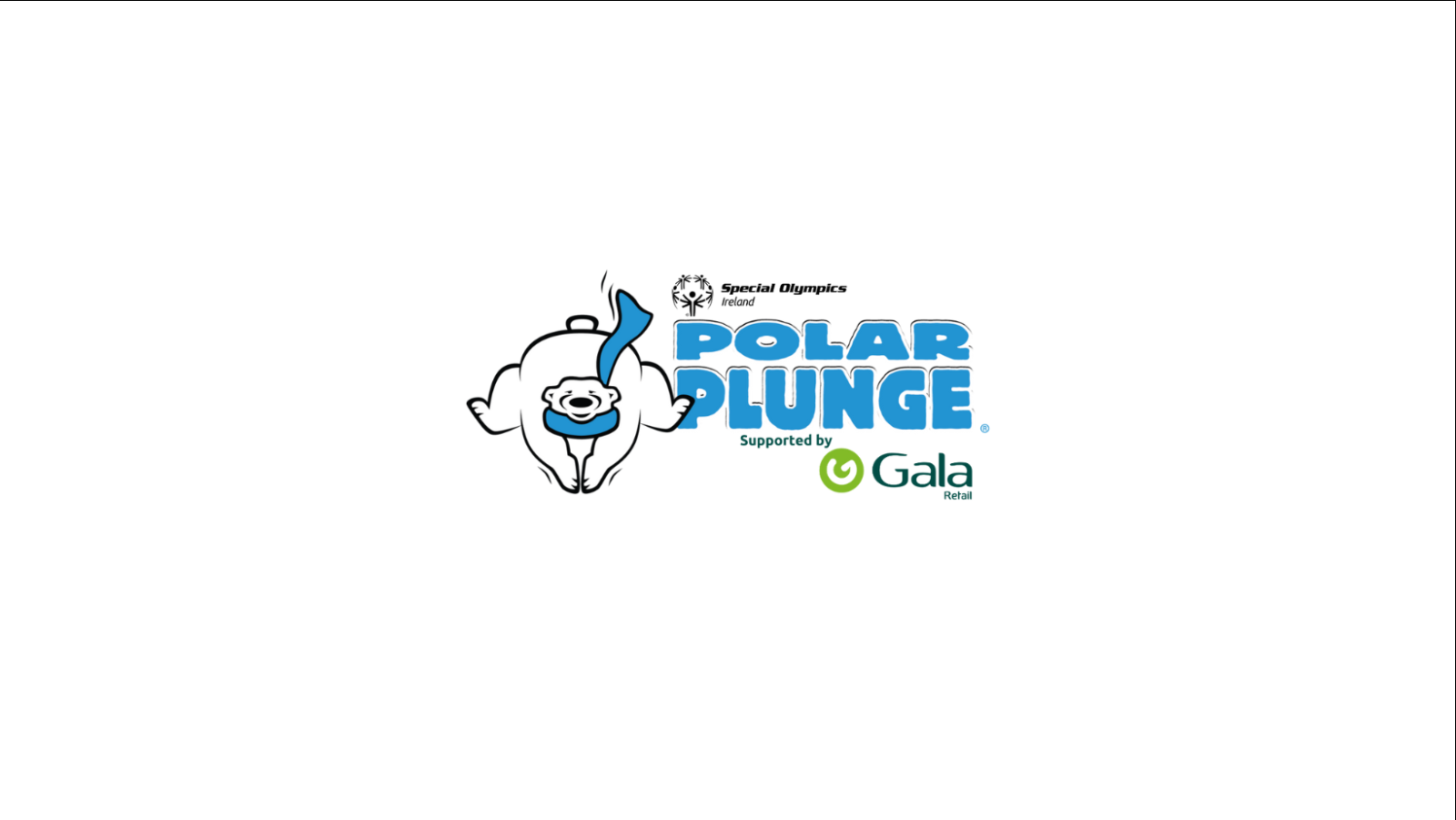 Polar bear with gala retail logo