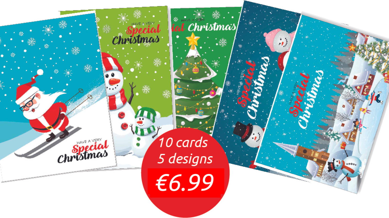 Christmas Cards 10 Pack 2023