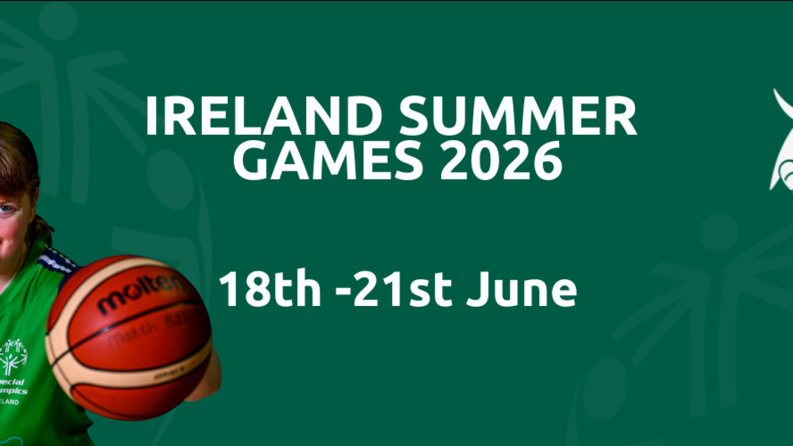 This image shows the Ireland Summer Games 2026 Banner with dates.
