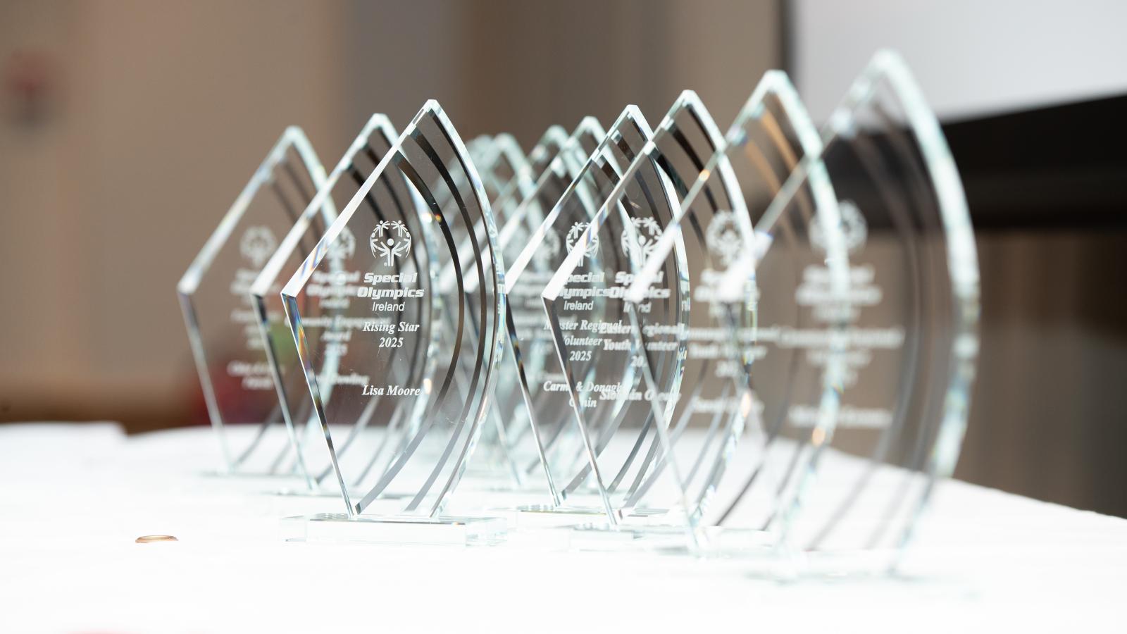 2025 Special Olympics Ireland Volunteer Awards image showing awards